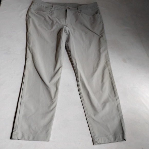 Lululemon Pants 36 Abc 5 Pocket Utilitech Performance Chino Preppy Golf Slim Fit - Picture 1 of 13